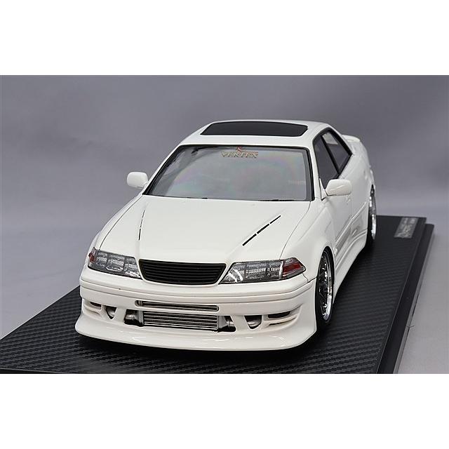 イグニッションモデル 1/18 VERTEX JZX100 マークII ホワイト/WORK
