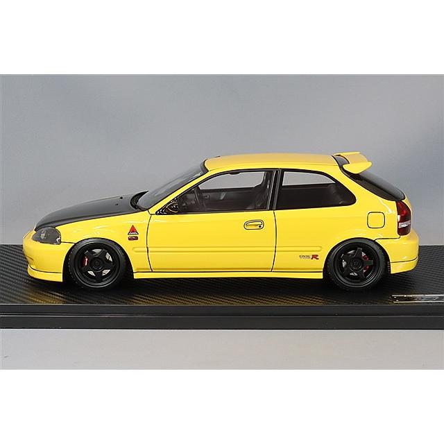 イグニッションモデル 1/18 ホンダ シビック (EK9) タイプR イエロー