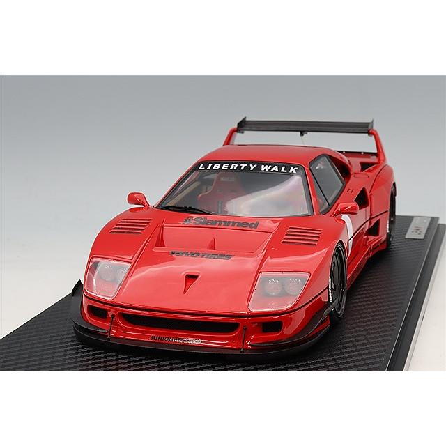 イグニッションモデル 1/18 LB-WORKS 40 レッド/LB-worksオリジナル6本