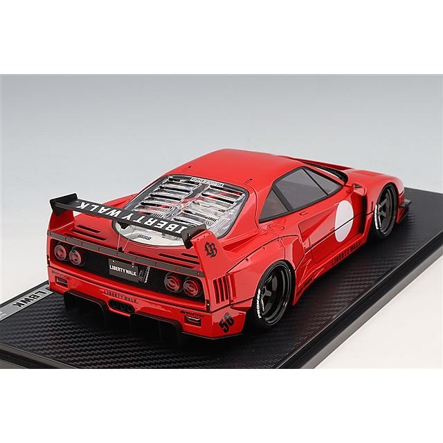 イグニッションモデル 1/18 LB-WORKS 40 レッド/LB-worksオリジナル6本