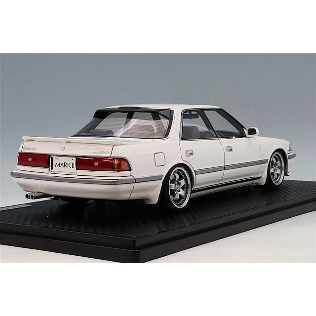 イグニッションモデル 1/18 トヨタ マークII 2.5 グランデ リミテッド (GX81) ホワイト/シュテルン シュミーデタイプ17インチ |  | 02