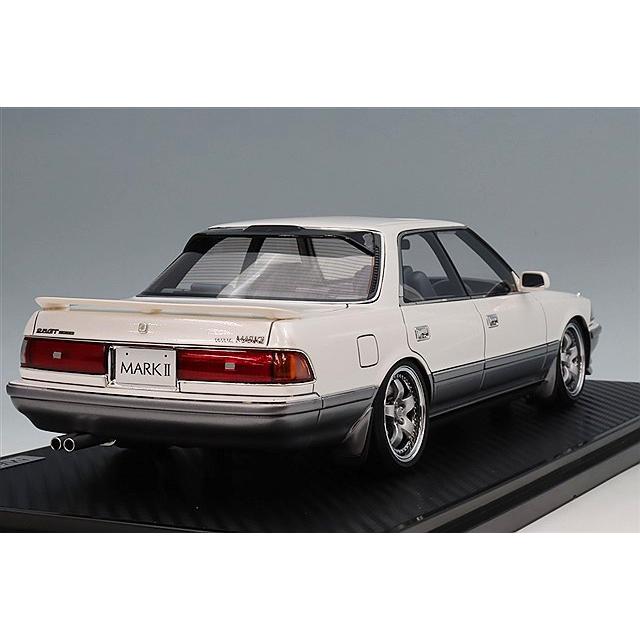 イグニッションモデル 1/18 トヨタ マークII 2.5 GT ツインターボ (GX81) パールホワイト/シルバー/シュテルン シュミーデタイプ17インチ(ポリッシュ/シルバー) |  | 02