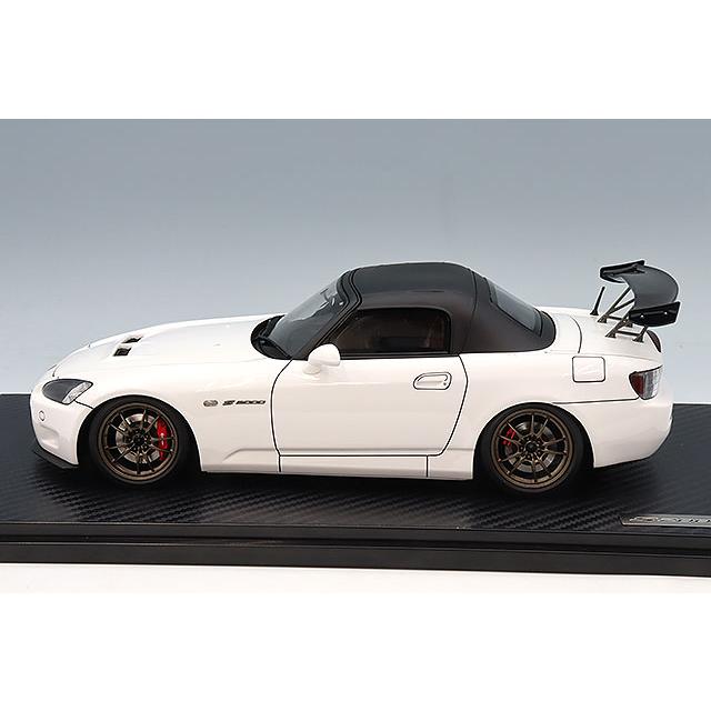 イグニッションモデル 1/18 ホンダ S2000 (AP1) ホワイト/MUGEN MF10