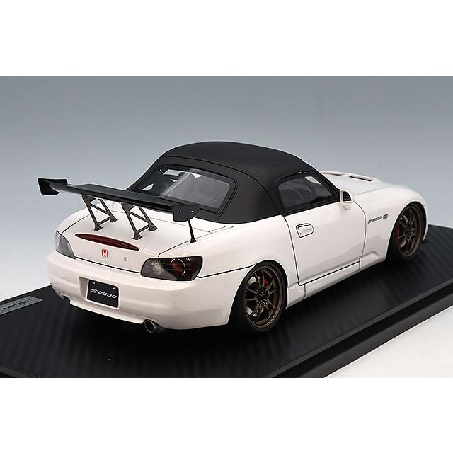 イグニッションモデル 1/18 ホンダ S2000 (AP1) ホワイト/MUGEN MF10