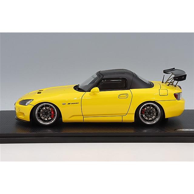 イグニッションモデル 1/18 ホンダ S2000 (AP1) イエロー/CE28タイプ17