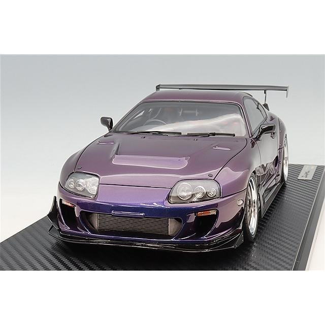 イグニッションモデル 1/18 トヨタ スープラ RZ (JZA80) パープルメタリック/BBS LMタイプ19インチ(ポリッシュ/ガンメタリック) | 