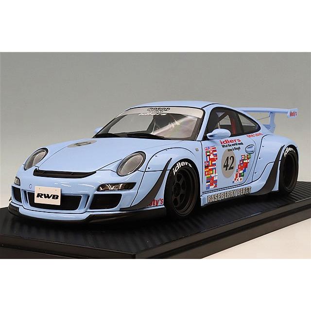 イグニッションモデル 1/18 RWB 997 ライトブルー/WORK L1タイプ18インチ(ガンメタリック) | 