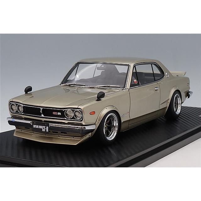 イグニッションモデル 1/18 日産 スカイライン 2000 GT-R (KPGC10) ダークシルバー/RSワタナベ エイトスポーク15インチ | 