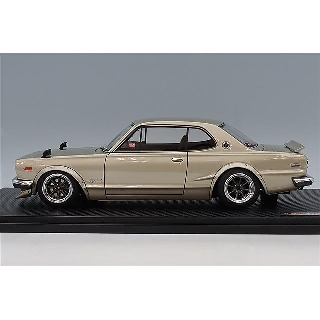 イグニッションモデル 1/18 日産 スカイライン 2000 GT-R (KPGC10) ダークシルバー/RSワタナベ エイトスポーク15インチ |  | 01