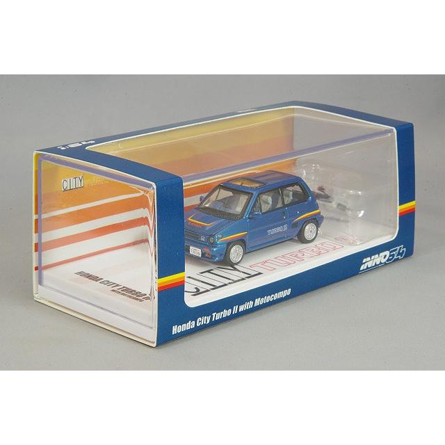 ミニカー/完成品 イノモデル 1/64 ホンダ シティ ターボII ブルー