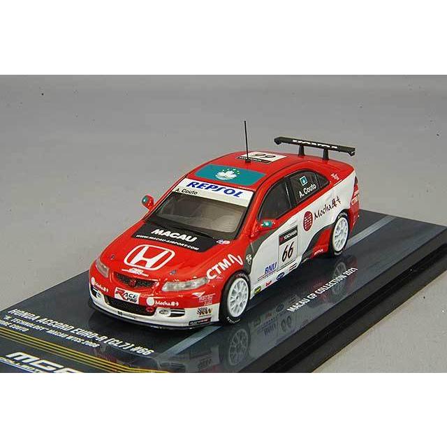 ミニカー/完成品 イノモデル 1/64 ホンダ アコード Euro-R CL7 "N.テクノロジー" 2008 マカオ 世界ツーリングカー選手権 #66｜kidbox