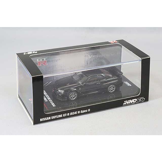 イノモデル 1/64 日産 スカイライン GT-R (R34) V-SPEC II ブラック