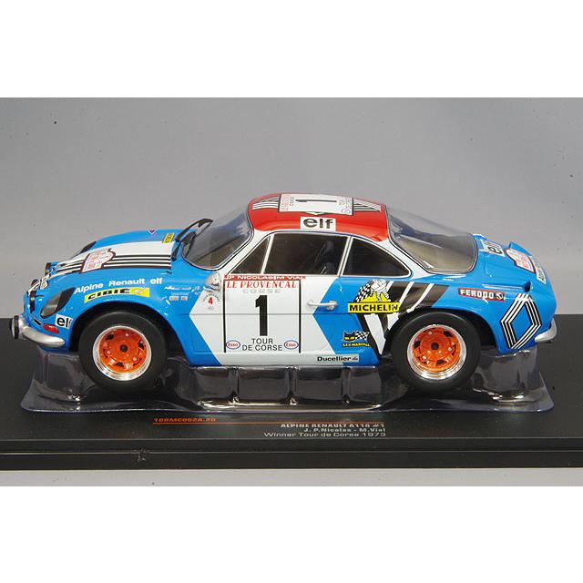 イクソ 1/18 アルピーヌ ルノー A110 1973 ツールドコルス ウィナー #1