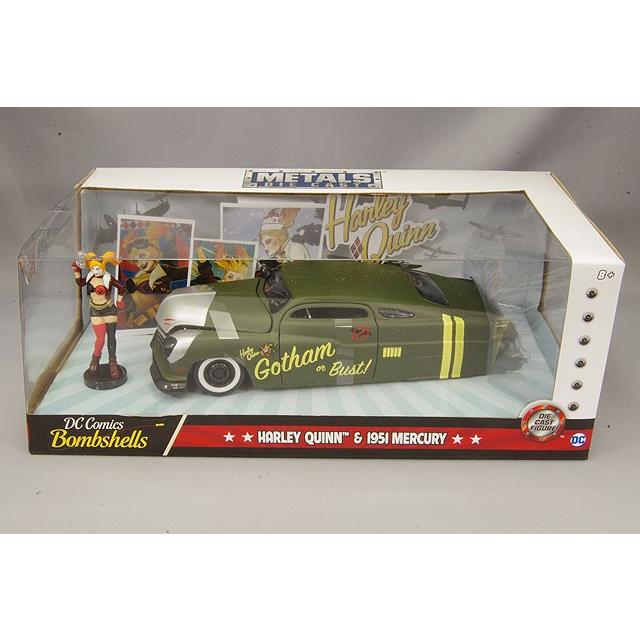 ミニカー/完成品 JADA 1/24 ハーレクイーン ＆ 1951 マーキュリー