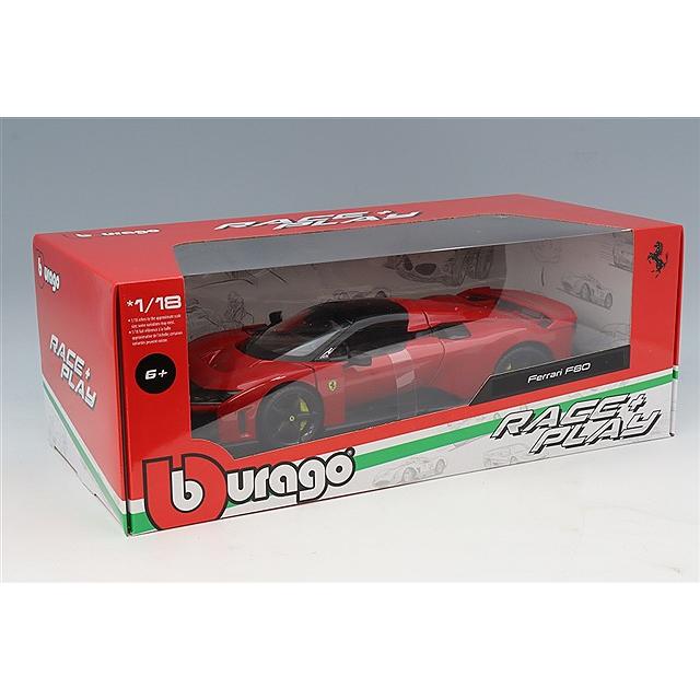 ブラーゴ レッドブル フェラーリ メルセデス F1　18台セット 1/43 ブラゴ 1/18 フェラーリ F80 レッド ウィンドウボックス : キッド