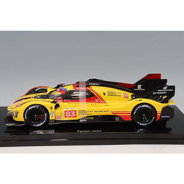 ブラゴ 1/18 フェラーリ 499P 2024 ルマン24H #83 イエロー クリア