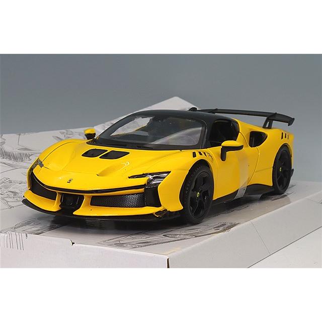ブラゴ 1/24 フェラーリ SF90 XX ストラダーレ イエロー : キッド