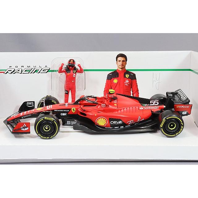 ブラゴ 1/24 フェラーリ SF23 2023 F1 #55 C.サインツ フィギュア付