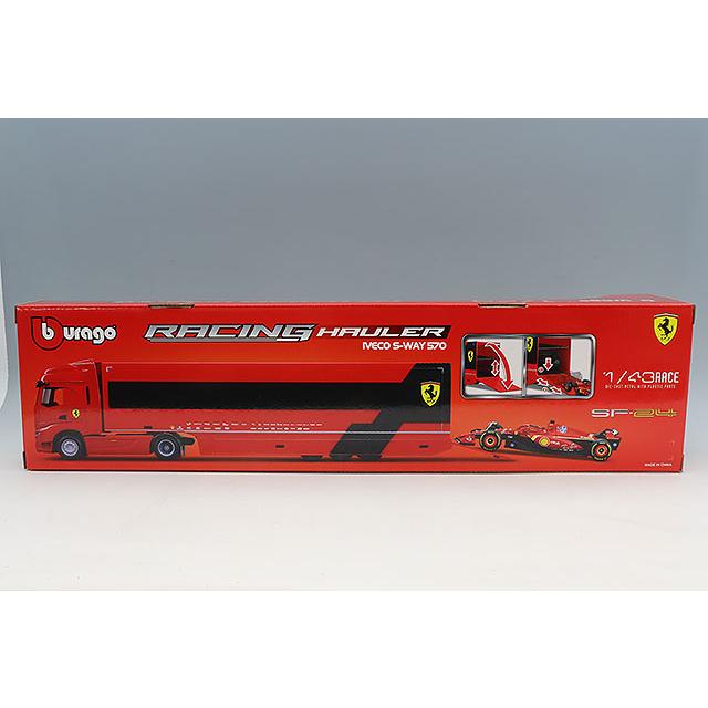 ブラゴ 1/43 イベコ S-Way 570 キャブ & トレーラー フェラーリ SF-24