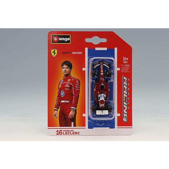 ブラゴ 1/64 フェラーリ SF-25 2025 #16 C.ルクレール : キッド