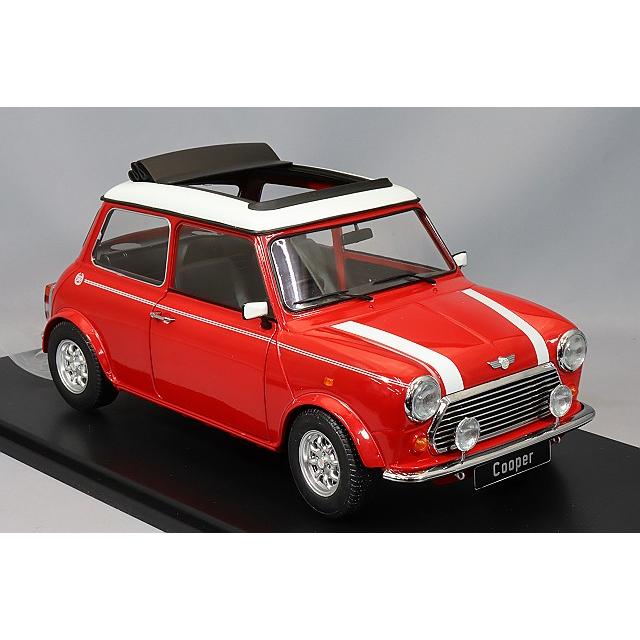 KKスケール 1/12 ミニ クーパー サンルーフ レッド/ホワイト 右