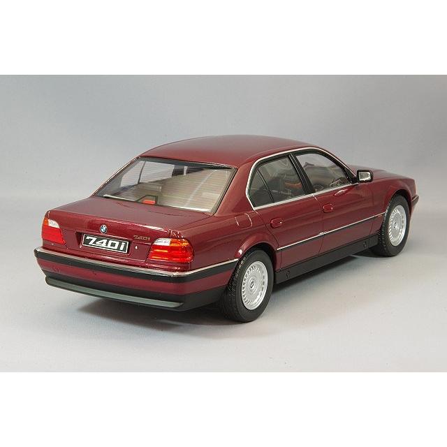 の正規取扱店で ミニカー/完成品 KKスケール 1/18 BMW 740i E38 1994 ダークレッドメタリック