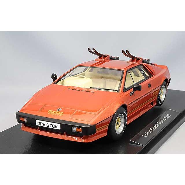 KKスケール 1/18 ロータス エスプリ ターボ 1981 スキー板付 カッパー