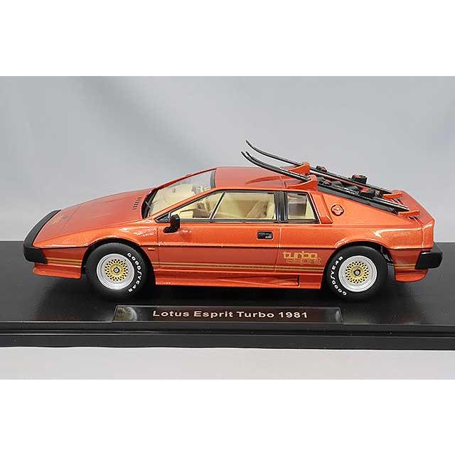 KKスケール 1/18 ロータス エスプリ ターボ 1981 スキー板付 カッパー
