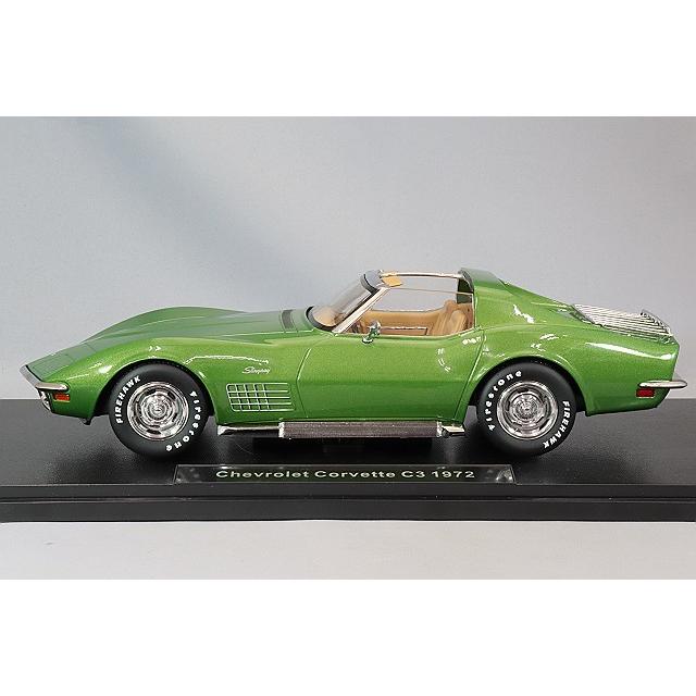 KKスケール 1/18 シボレー コルベット C3 1972 ライトグリーン