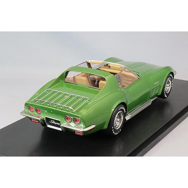KKスケール 1/18 シボレー コルベット C3 1972 ライトグリーン