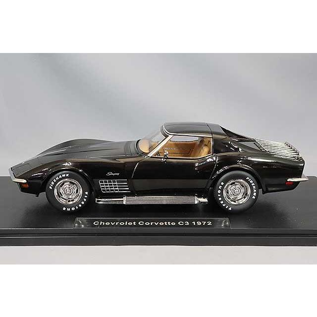 KKスケール 1/18 シボレー コルベット C3 1972 ブラック : キッド