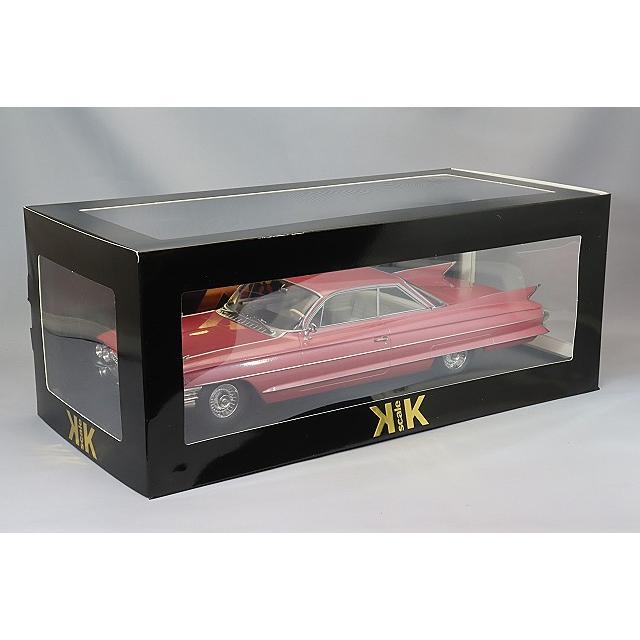 KKスケール 1/18 キャデラック シリーズ 62 クーペ デビル 1961 ピンク