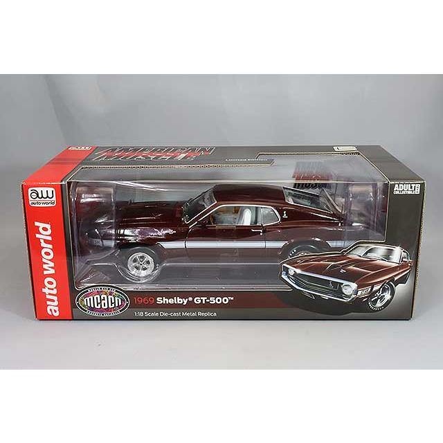 ミニカー/完成品 アメリカンマッスル 1/18 1969 シェルビー GT500