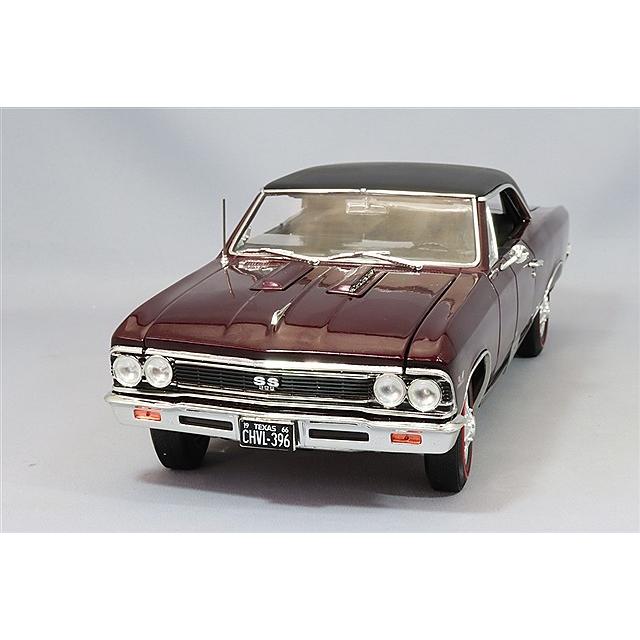 アメリカンマッスル 1/18 1966 シボレー シェベル SS396 マデイラ