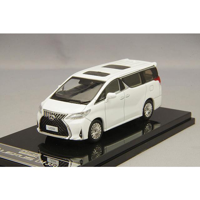 ミニカー/完成品 GCD 1/64 レクサス LM350 ホワイト 右ハンドル