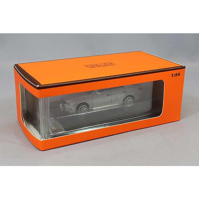 ミニカー/完成品 GCD 1/64 トヨタ MARK X 左ハンドル シルバー