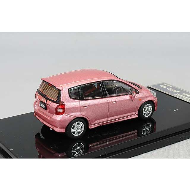ミニカー/完成品 GCD 1/64 ホンダ フィット GD 右ハンドル ピンク