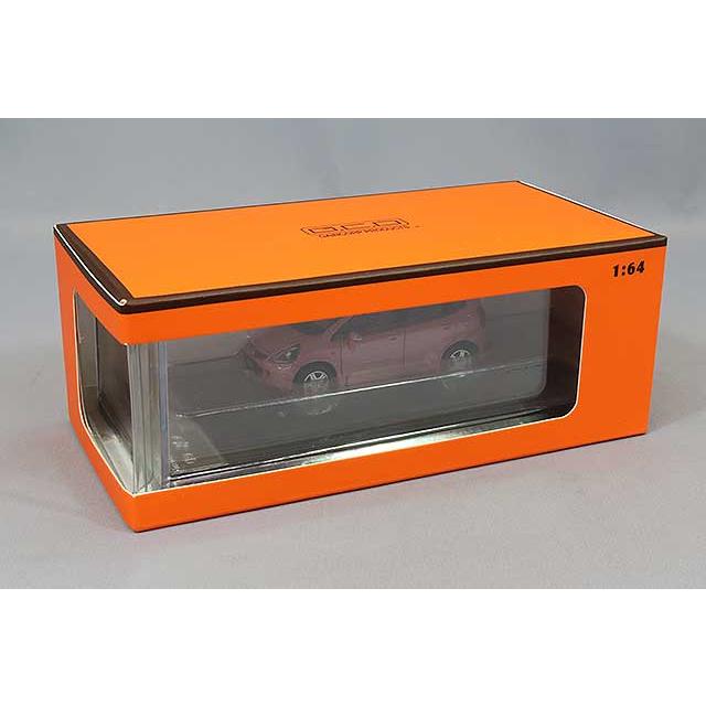 ミニカー/完成品 GCD 1/64 ホンダ フィット GD 右ハンドル ピンク