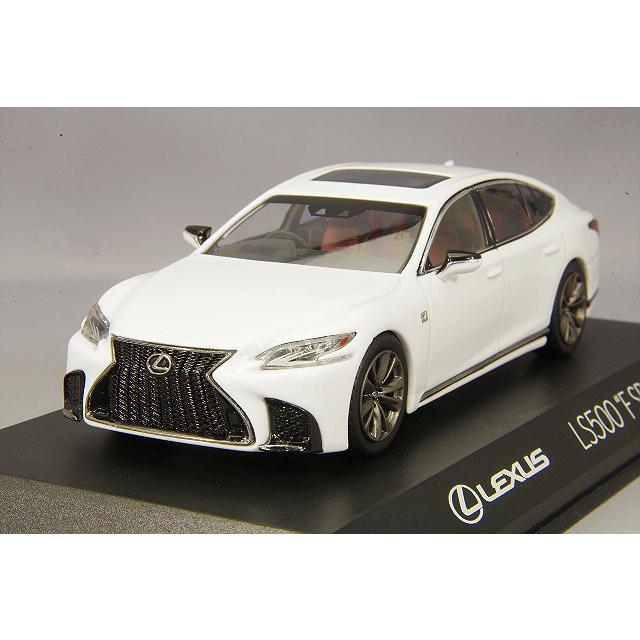 京商 1/43 レクサス LS500 F SPORT ホワイトノーヴァガラスフレーク