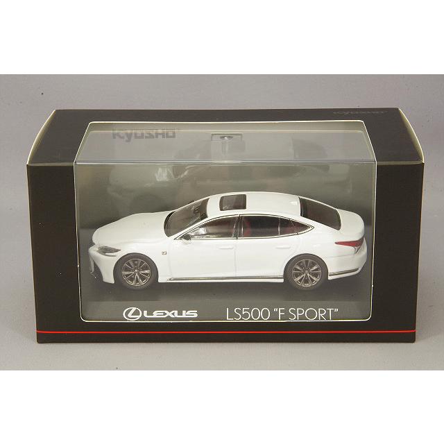 京商 1/43 レクサス LS500 F SPORT ホワイトノーヴァガラスフレーク