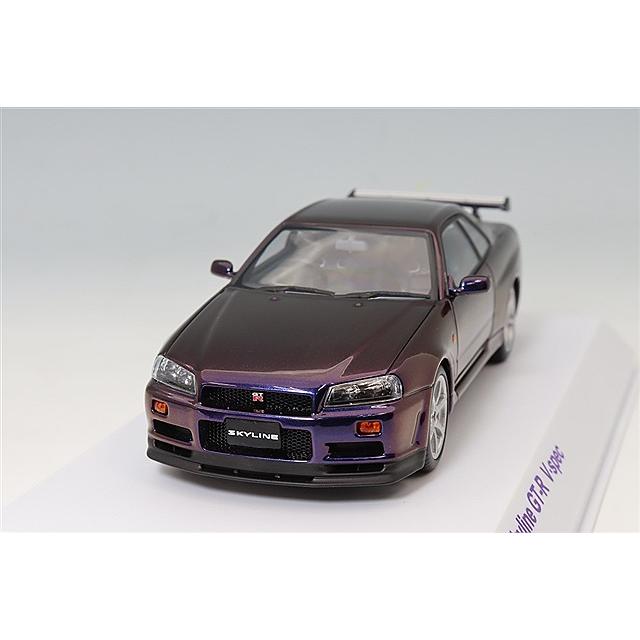 京商 1/43 日産 スカイライン R34 GT-R V-spec ミッドナイトパープル