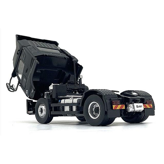 京商 1/43 UD クオン GK 日本トレクス コンテナセミトレーラー ブラック/OOCL コンテナの画像