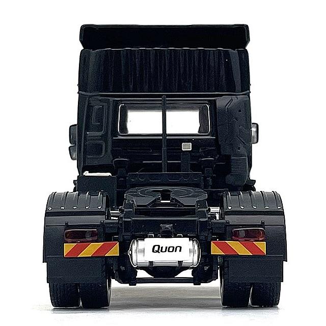 京商 1/43 UD クオン GK 日本トレクス コンテナセミトレーラー ブラック/OOCL コンテナの画像