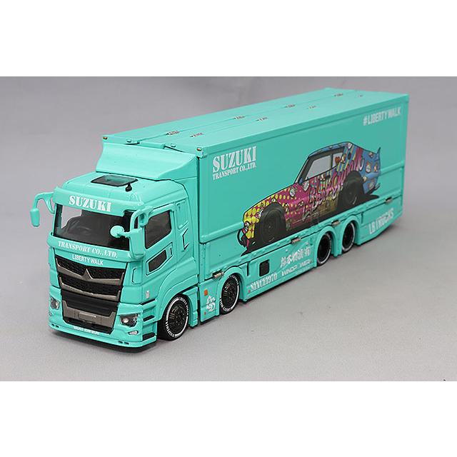GCD 1/64 三菱LB-トラック FUSO スーパーグレート (右ハンドル) ブルー