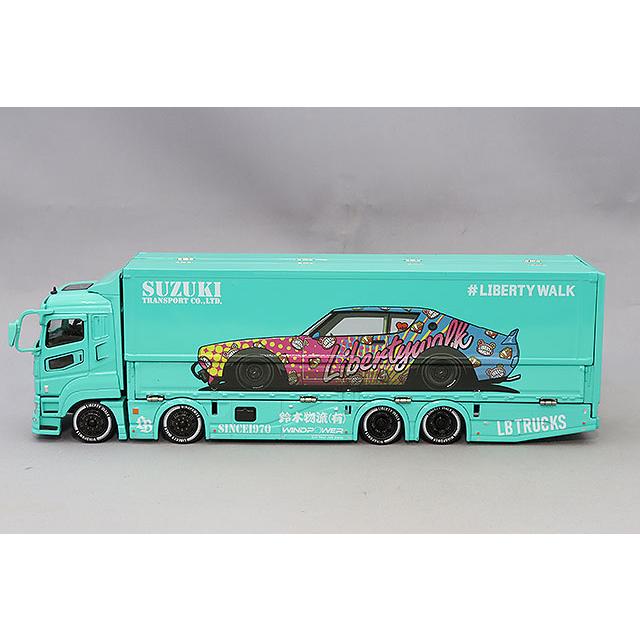 GCD 1/64 三菱LB-トラック FUSO スーパーグレート (右ハンドル) ブルー