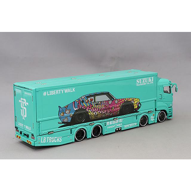 GCD 1/64 三菱LB-トラック FUSO スーパーグレート (右ハンドル) ブルー