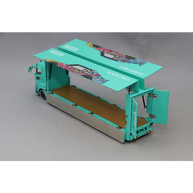 GCD 1/64 三菱LB-トラック FUSO スーパーグレート (右ハンドル) ブルー