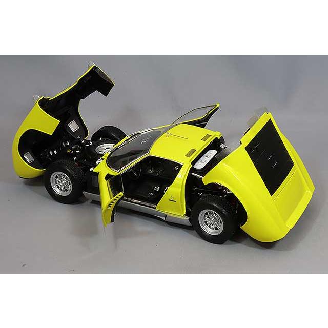 ミニカー/完成品 京商 1/18 ランボルギーニ ミウラ P400SV イエロー