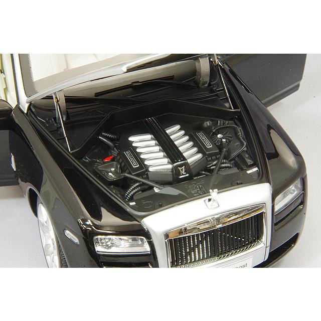 京商 1/18 ロールスロイス ゴースト (ブラック/シルバー) 【再入荷