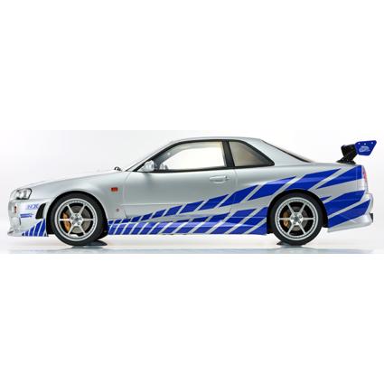 京商 1/12 日産 スカイライン R34 GT-R 2001 シルバー/ブルー